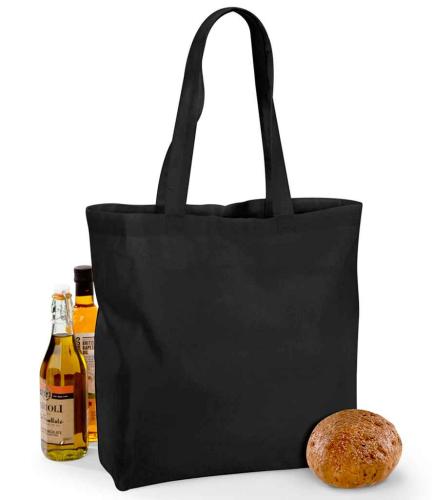 Westford Mill Recycled Cotton Maxi Tote Bag - BLK - ONE